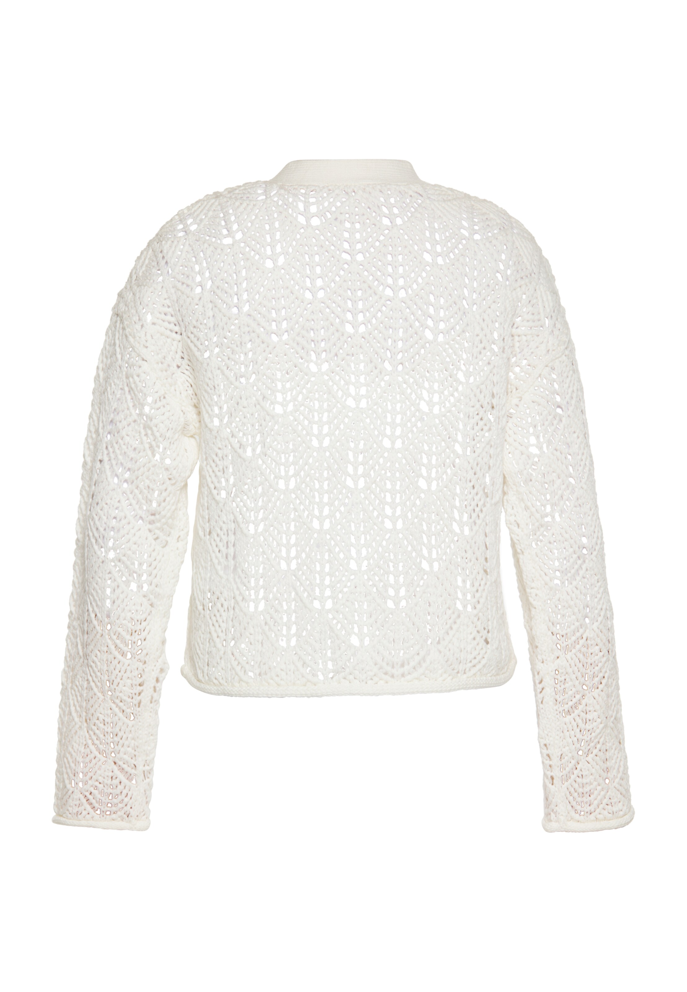 MYMO Pletena jopa | bela barva