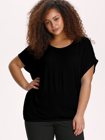 KAFFE CURVE Blouse 'Ami Stanley' in Zwart