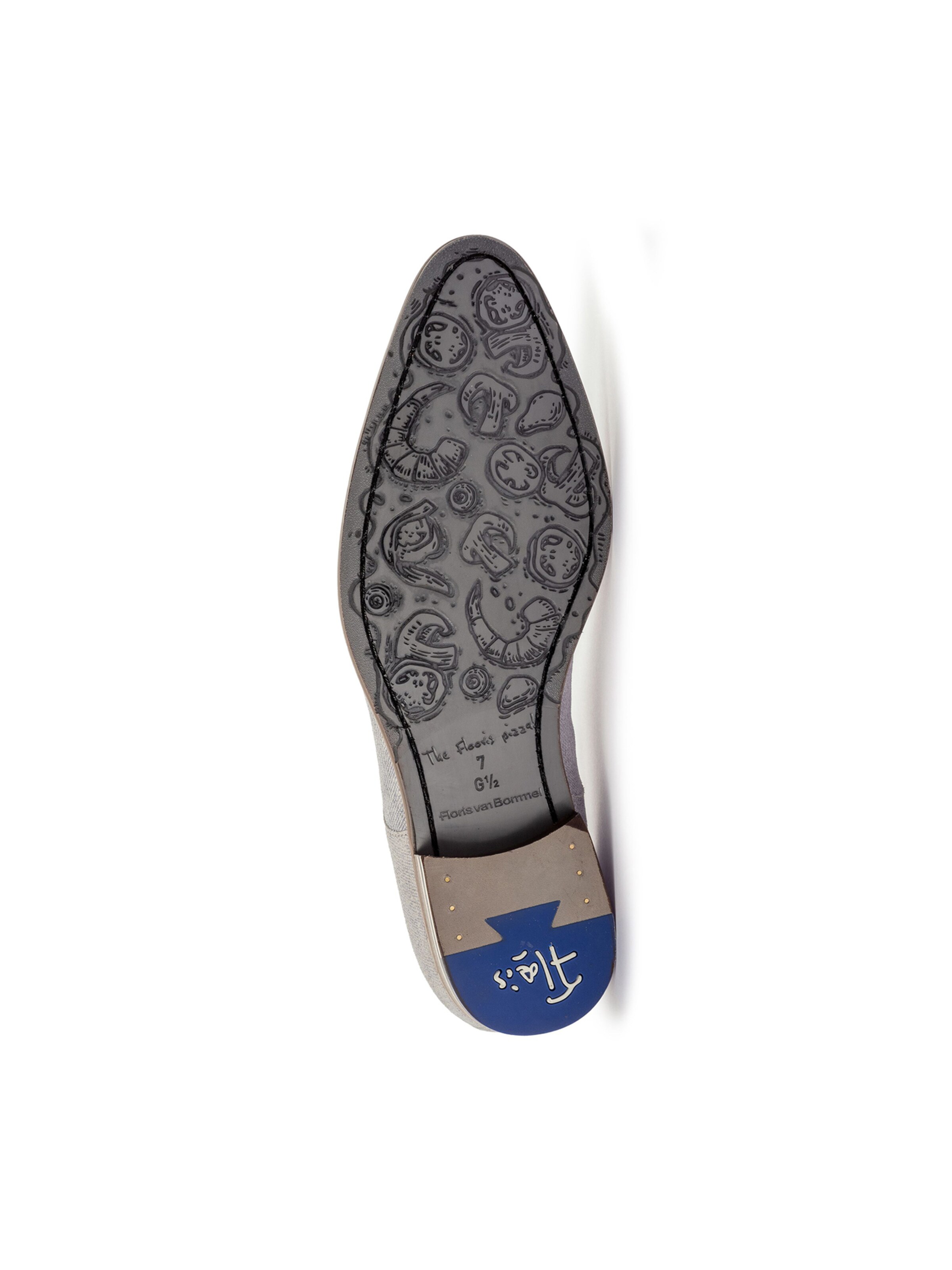 Floris van Bommel Lace-Up Shoes 'De Stapper 50' in Blue