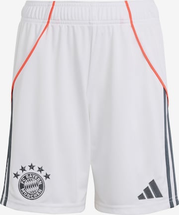 ADIDAS PERFORMANCE Regular Urheiluhousut 'FC Bayern 25/26 Away' värissä valkoinen: etupuoli