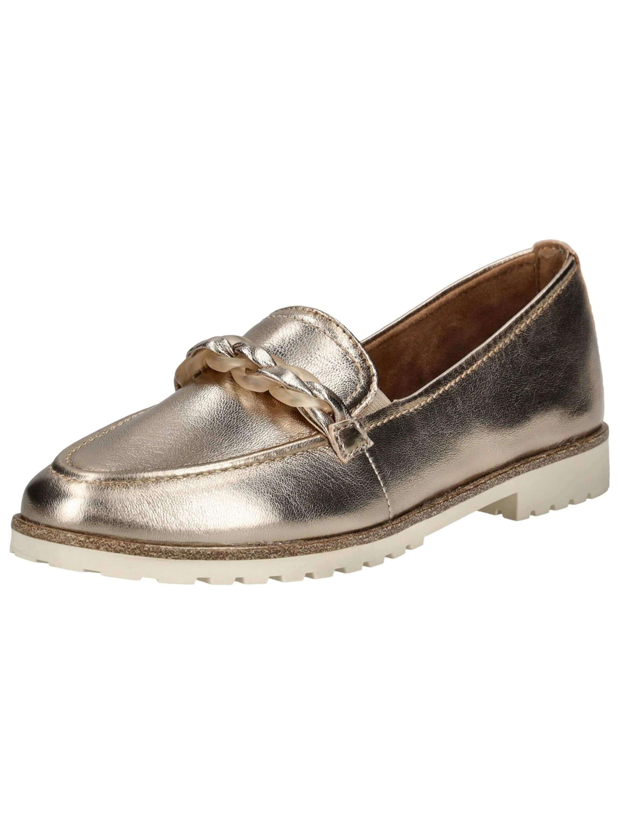Tamaris Slipper in Gold: Vorderseite