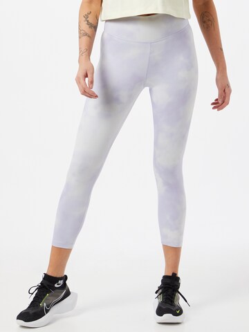 NIKE - Skinny Calças de desporto em roxo: frente