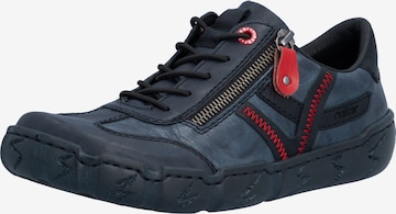 Baskets basses Rieker en bleu : devant