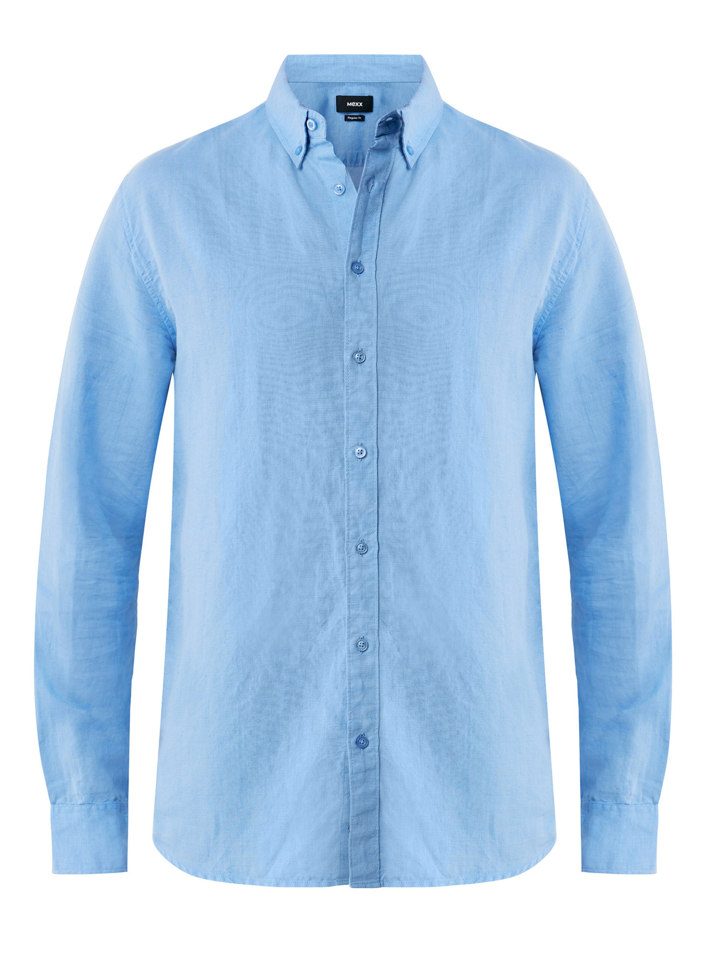 MEXX Rovný strih Košeľa 'Caleb' - Modrá: predná strana