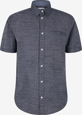 TOM TAILOR Button Up Shirt in Blue: front