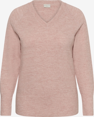 Pull-over 'Niela' KAFFE CURVE en rose : devant