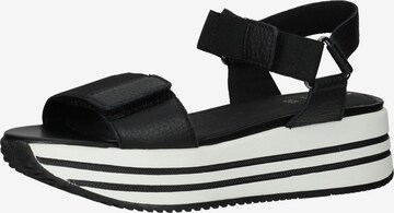 GEOX Sandals in Black: front