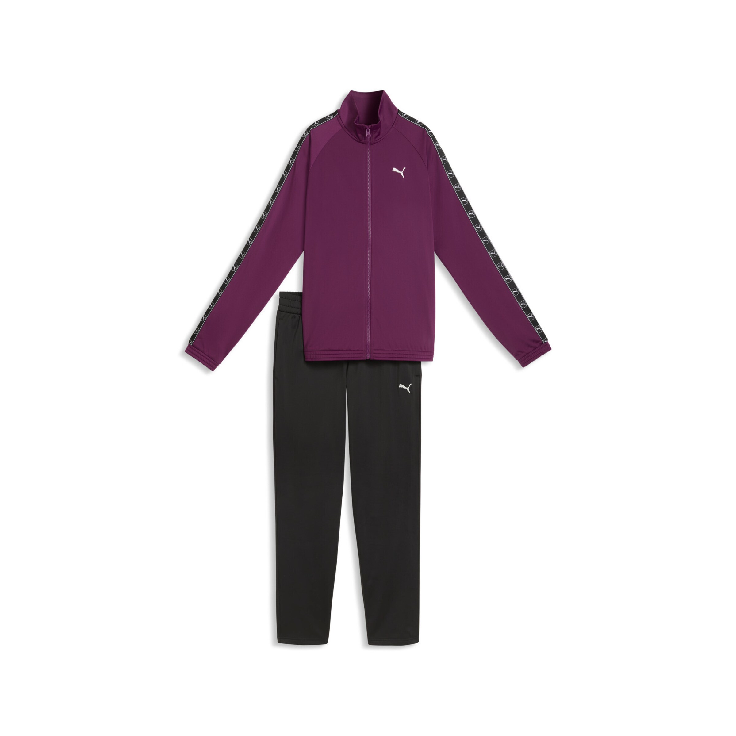 PUMA Joggingpak in Lila: voorkant