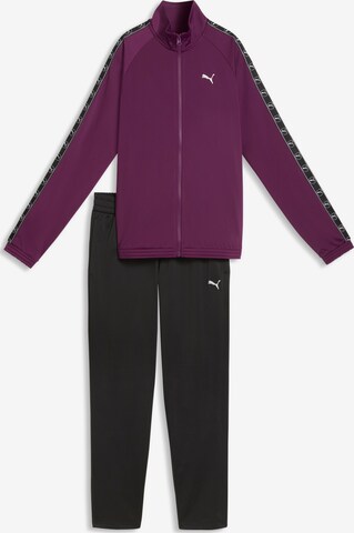 PUMA Joggingpak in Lila: voorkant