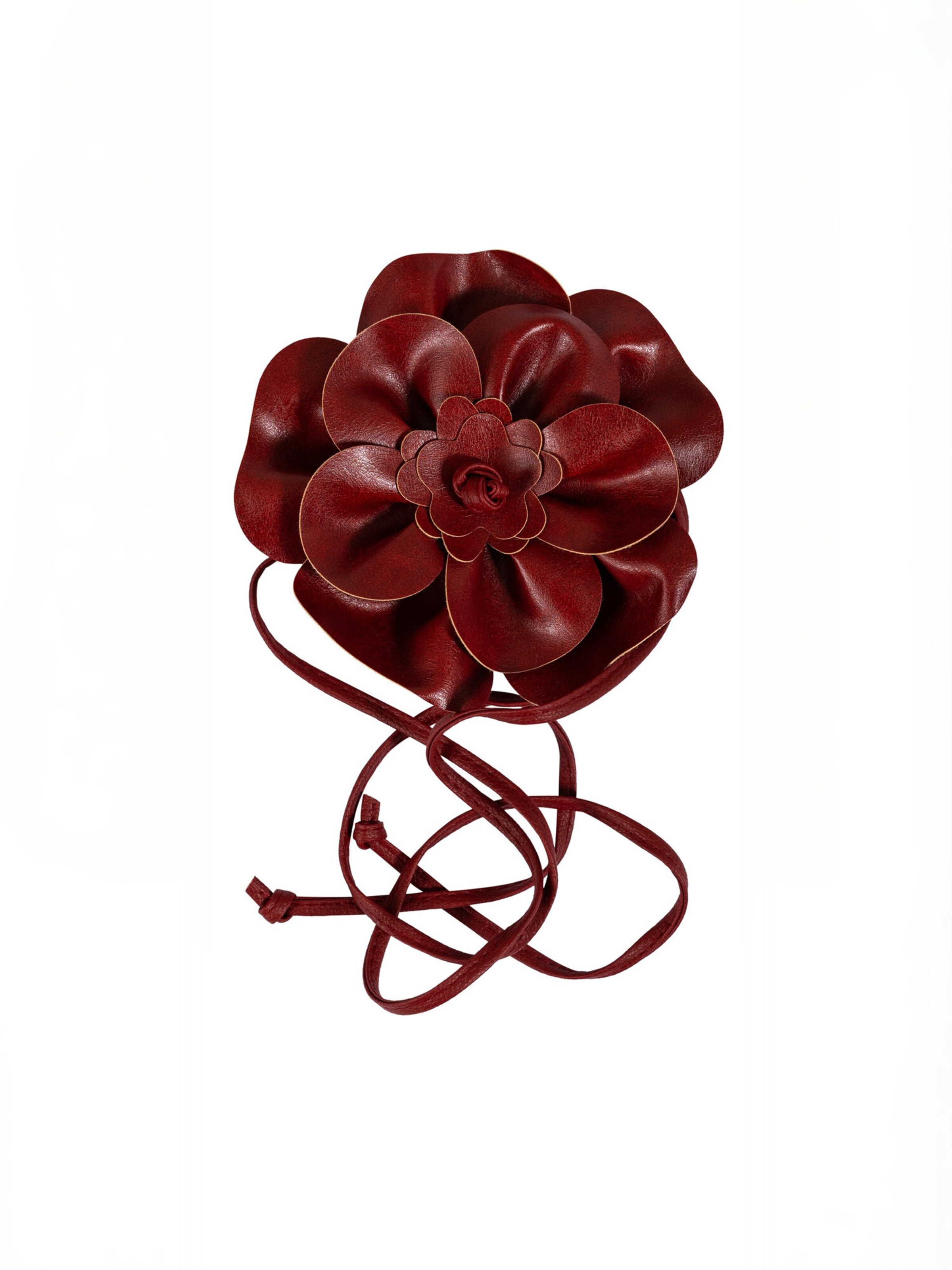 Ceinture ' Flower ' Coster Copenhagen en rouge : devant