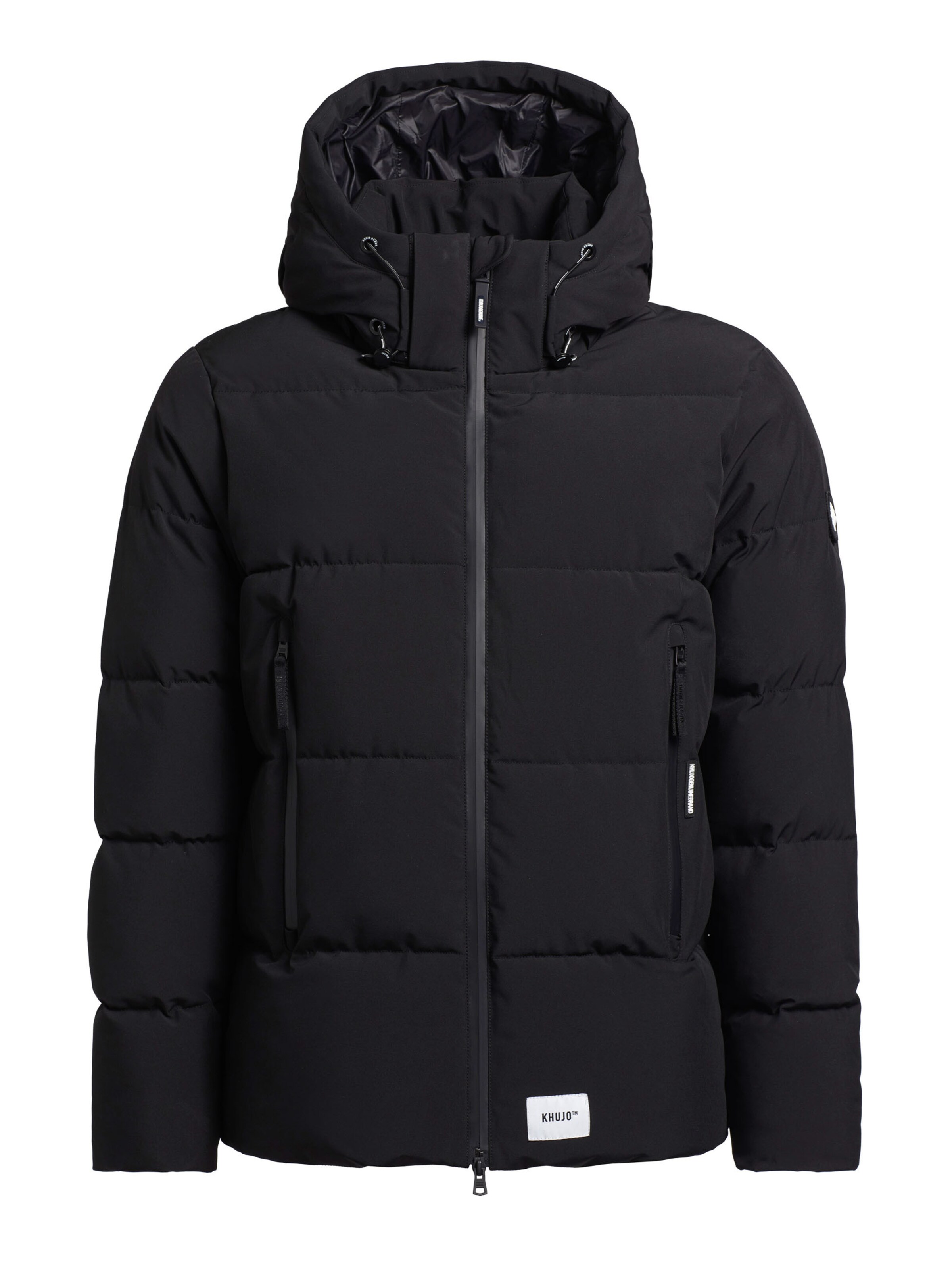 Manteau mi-saison 'Turrel' khujo en noir : devant