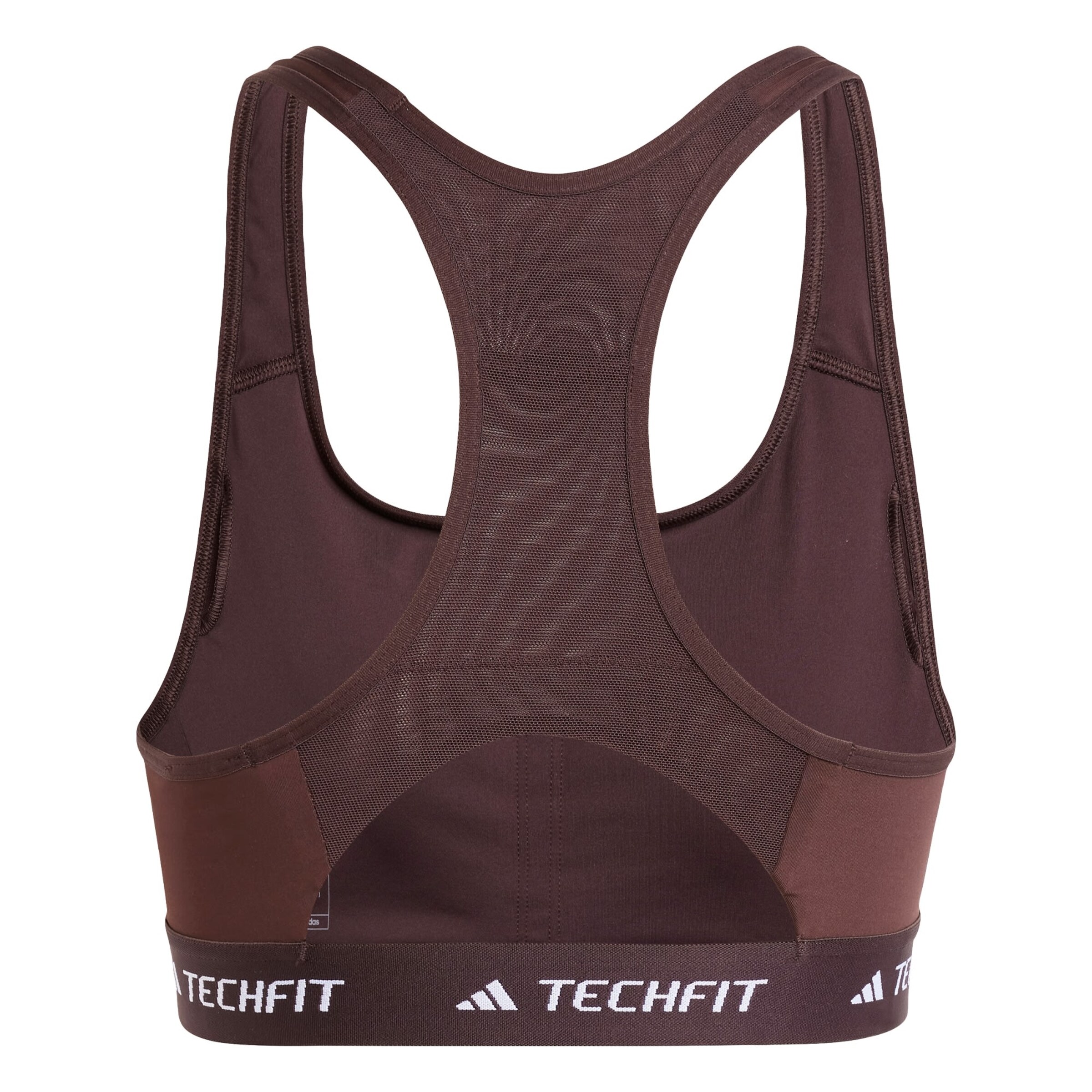 Bustier Soutien-gorge de sport 'TECHFIT Medium-Support' ADIDAS PERFORMANCE en marron