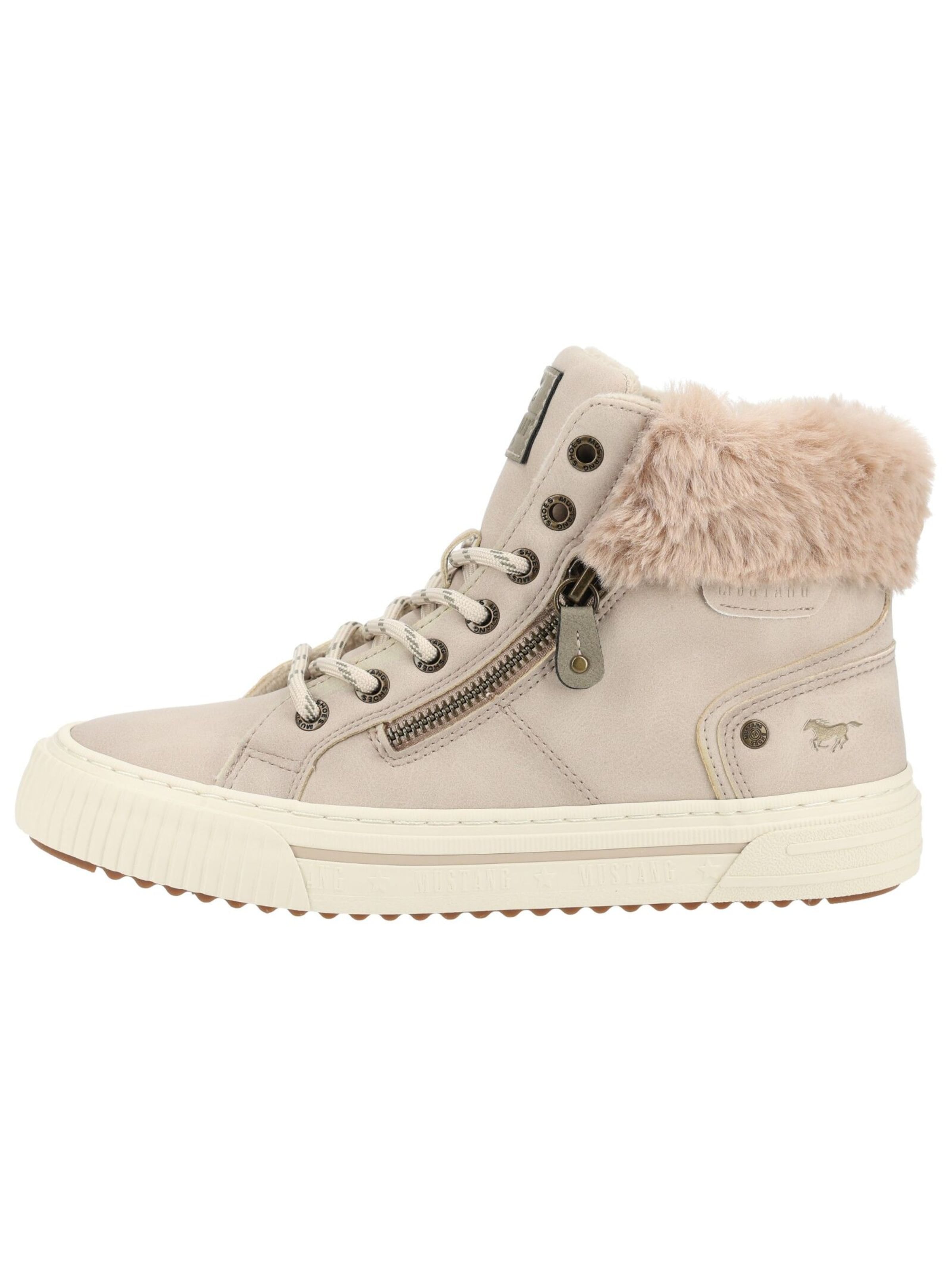 Bottines à lacets MUSTANG en beige