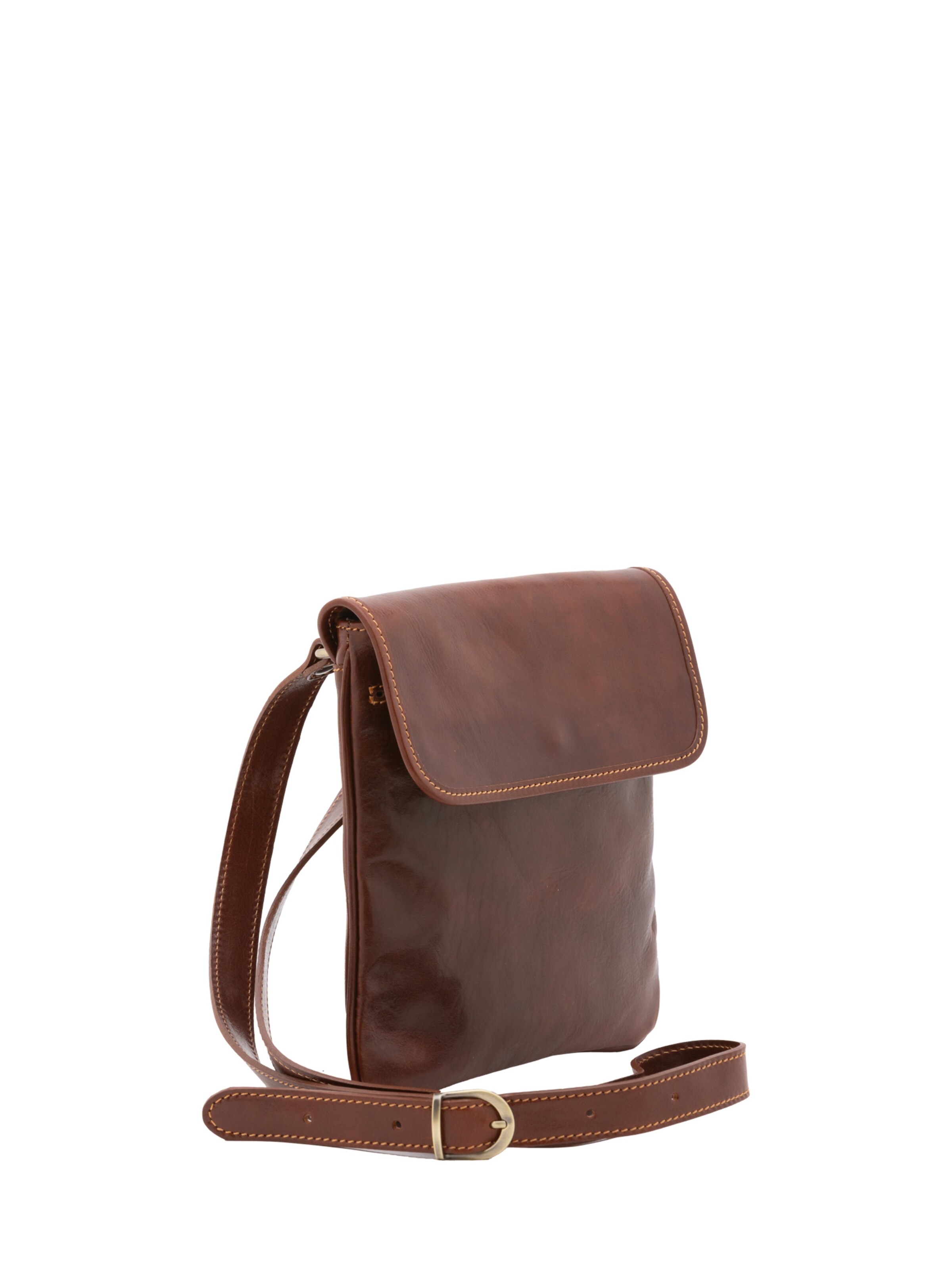 Sac à bandoulière Viola Castellani en marron : devant