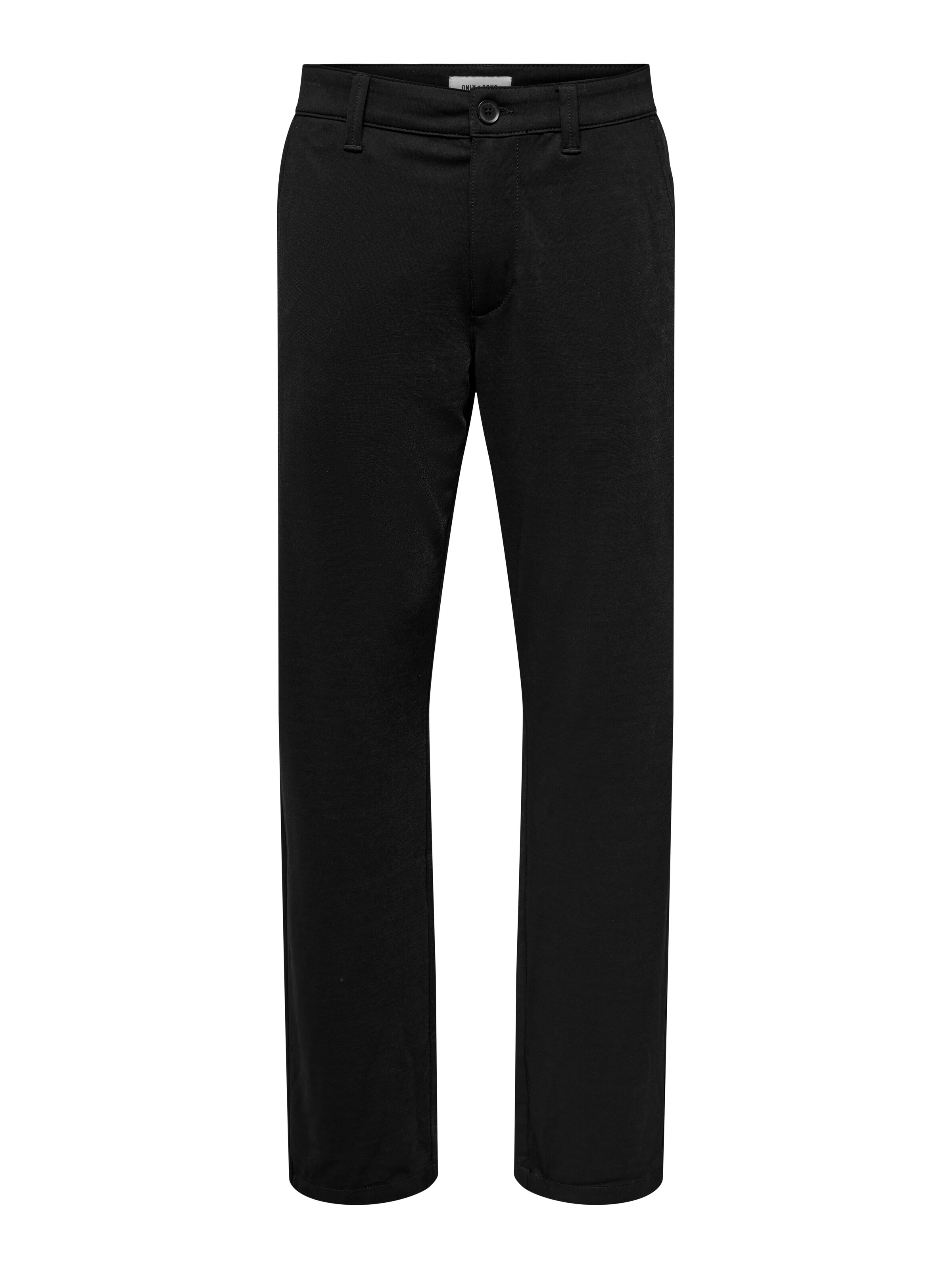 Only & Sons Regular Hose in Schwarz: Vorderseite