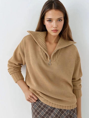 Pull-over oversize My fashion en marron