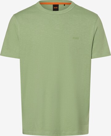 BOSS Orange Shirt 'Tegood' in Green: front