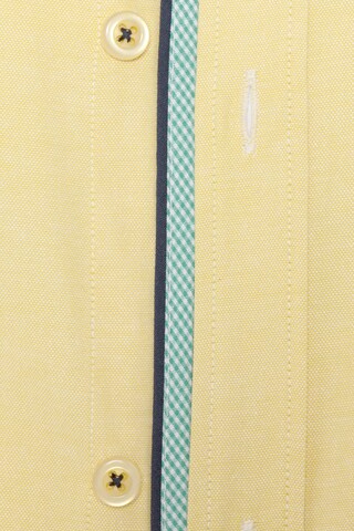 DENIM CULTURE Regular fit Button Up Shirt 'MARCUS' in Yellow