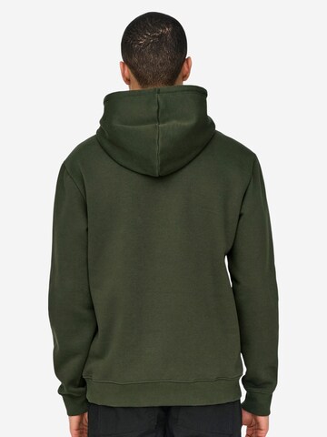 Only & Sons Sweatshirt 'Connor' in Green