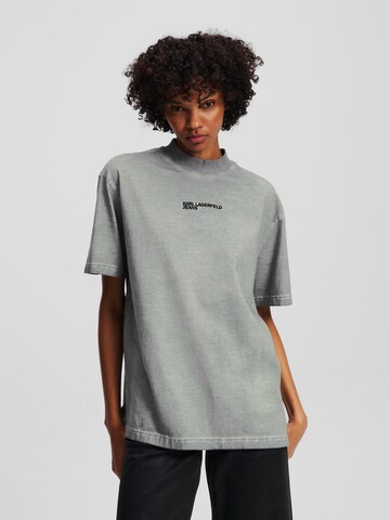 T-shirt KARL LAGERFELD JEANS en gris : devant
