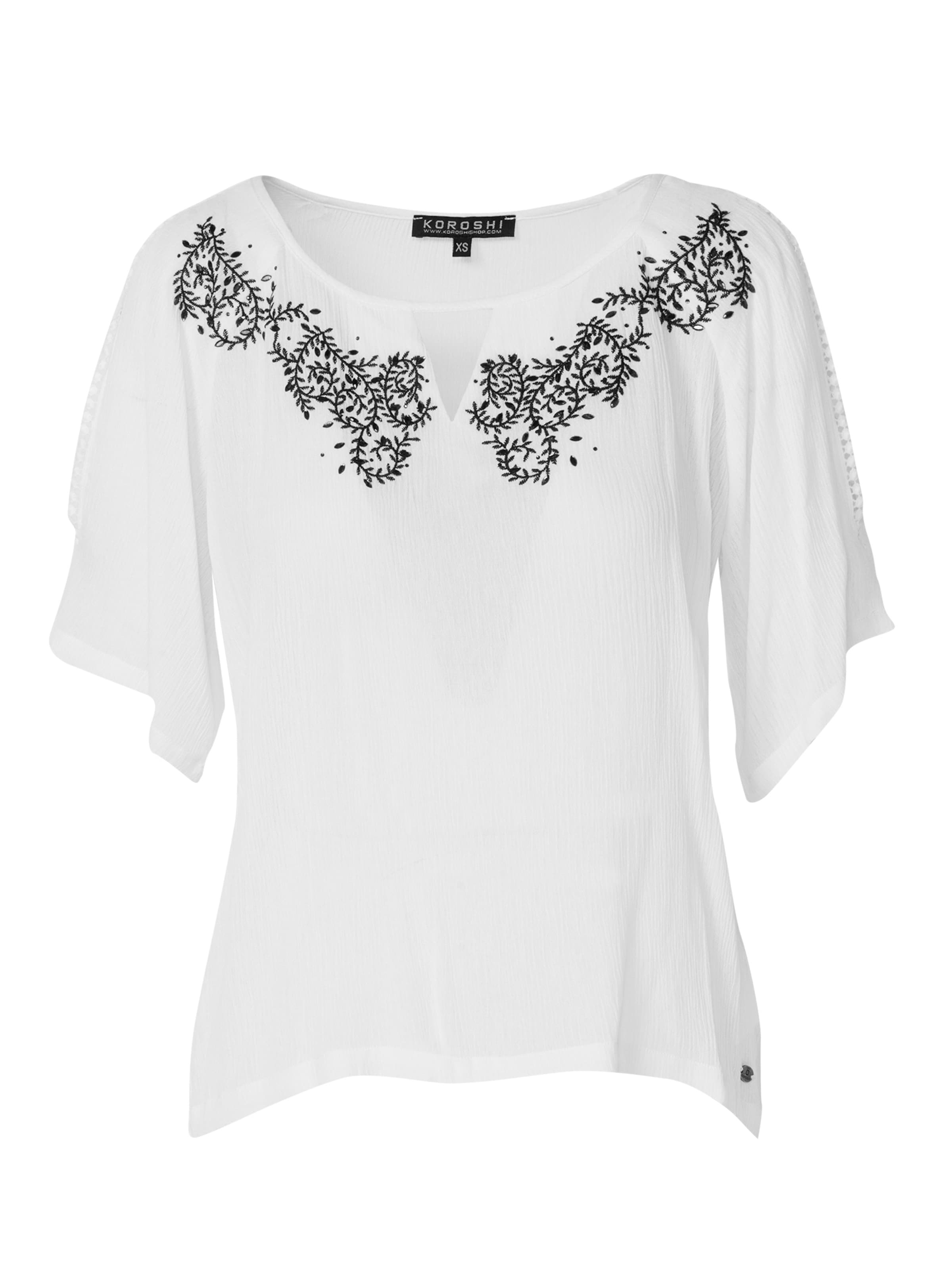 KOROSHI Bluse in Weiß: Vorderseite