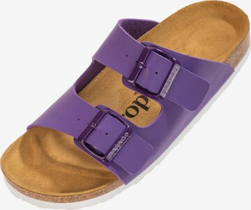 Palado Mules 'Korfu PF' in Purple: front