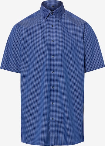 Finshley & Harding Regular Fit Hemd in Blau: Vorderseite