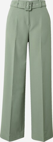 Wide leg Pantaloni con piega frontale 'MARINA' di VILA in verde: frontale