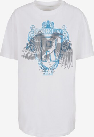 F4NT4STIC Oversized Shirt 'Harry Potter Ravenlaw Eeagle Crest' in White: front