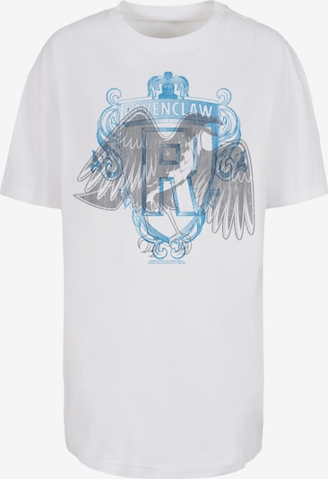 F4NT4STIC T-shirt oversize 'Harry Potter Ravenlaw Eeagle Crest' en bleu / gris / blanc, Vue avec produit