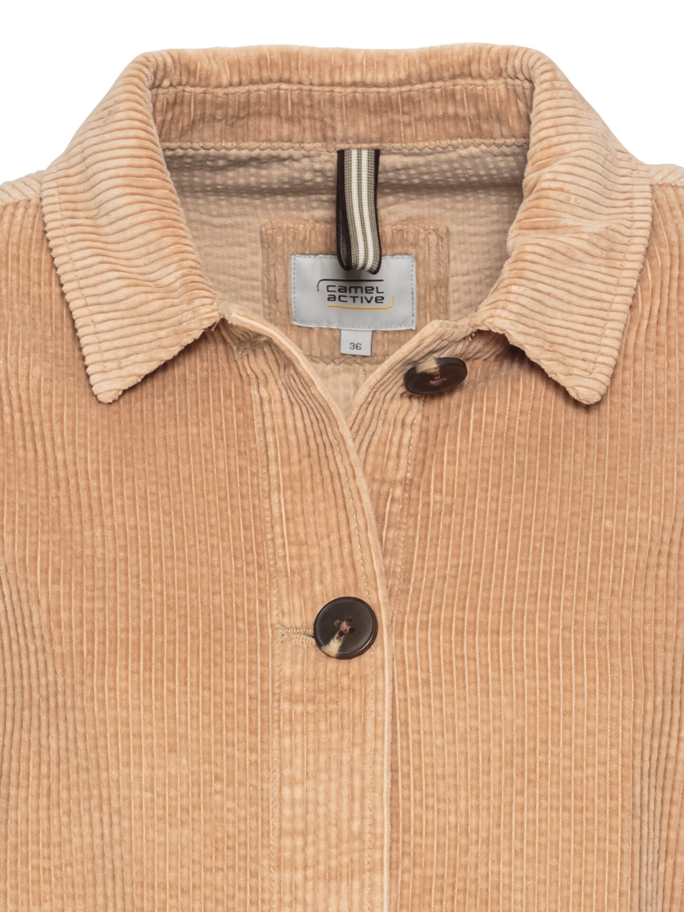CAMEL ACTIVE Cordjacke aus reiner Baumwolle in Beige
