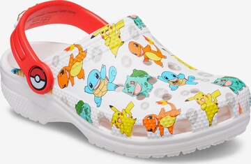 Crocs Otevřená obuv 'Pokemon' – bílá