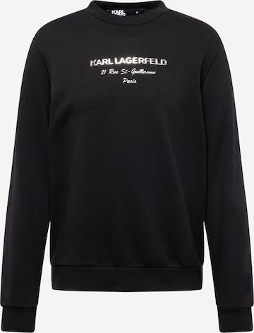 Karl Lagerfeld Суичър в черно: отпред
