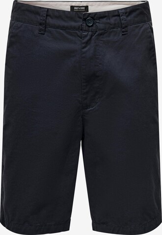 Only & Sons - Regular Calças chino 'Bane' em azul: frente