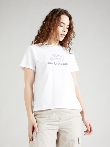 T-shirt new balance en blanc : devant