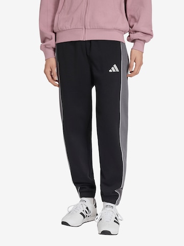 juoda ADIDAS SPORTSWEAR Siaurėjantis Sportinės kelnės: priekis