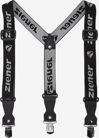 ZIENER Suspenders 'BRACES' in Black: front