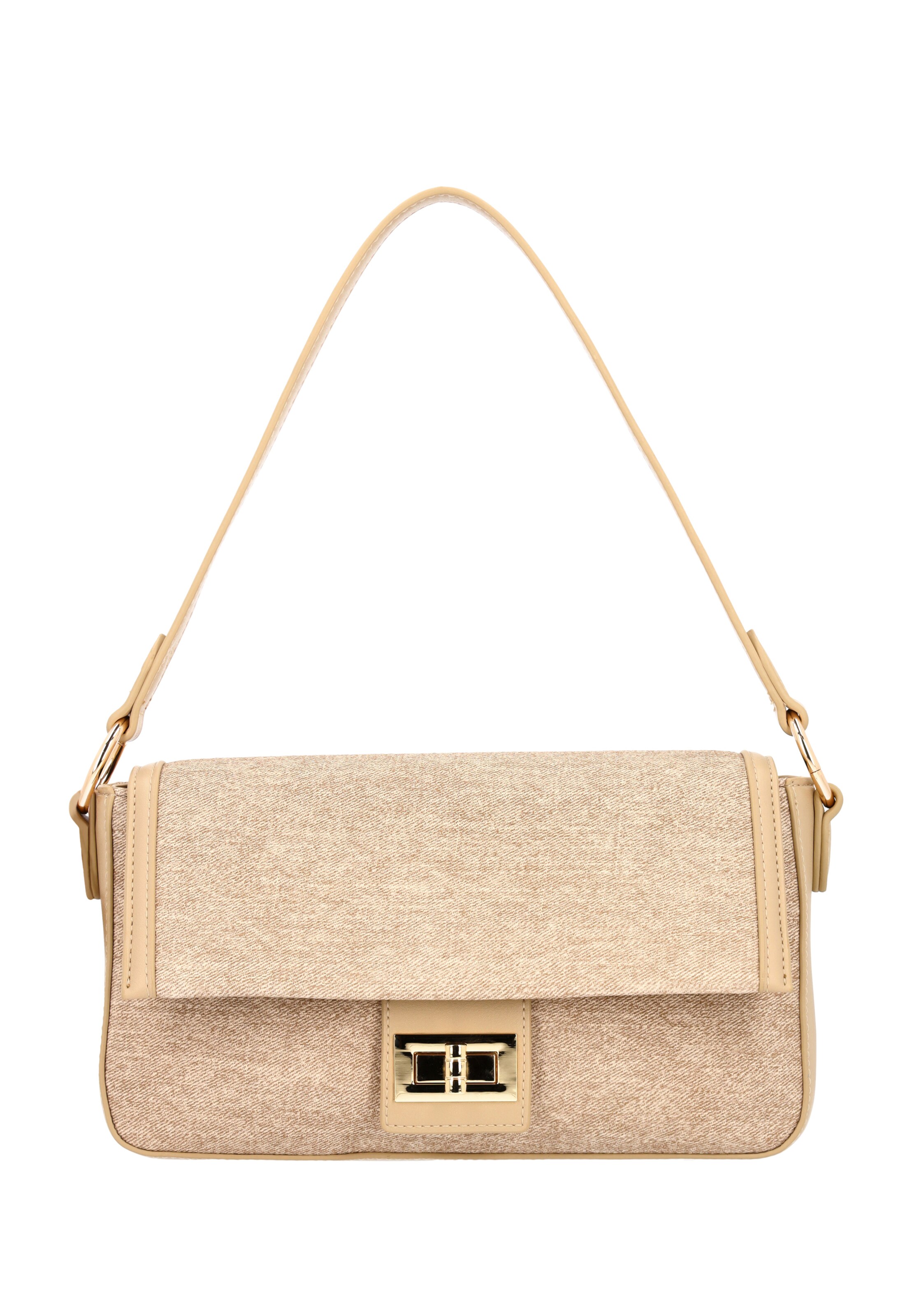 faina Τσάντα ώμου σε μπεζ: μπροστά