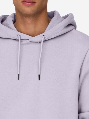 Only & Sons Regular Fit Sweatshirt 'Ceres'‌‌‌‌‌‌‌‌‌‌ in Lila