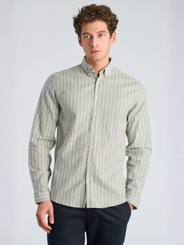 Coupe regular Chemise Lindbergh en vert