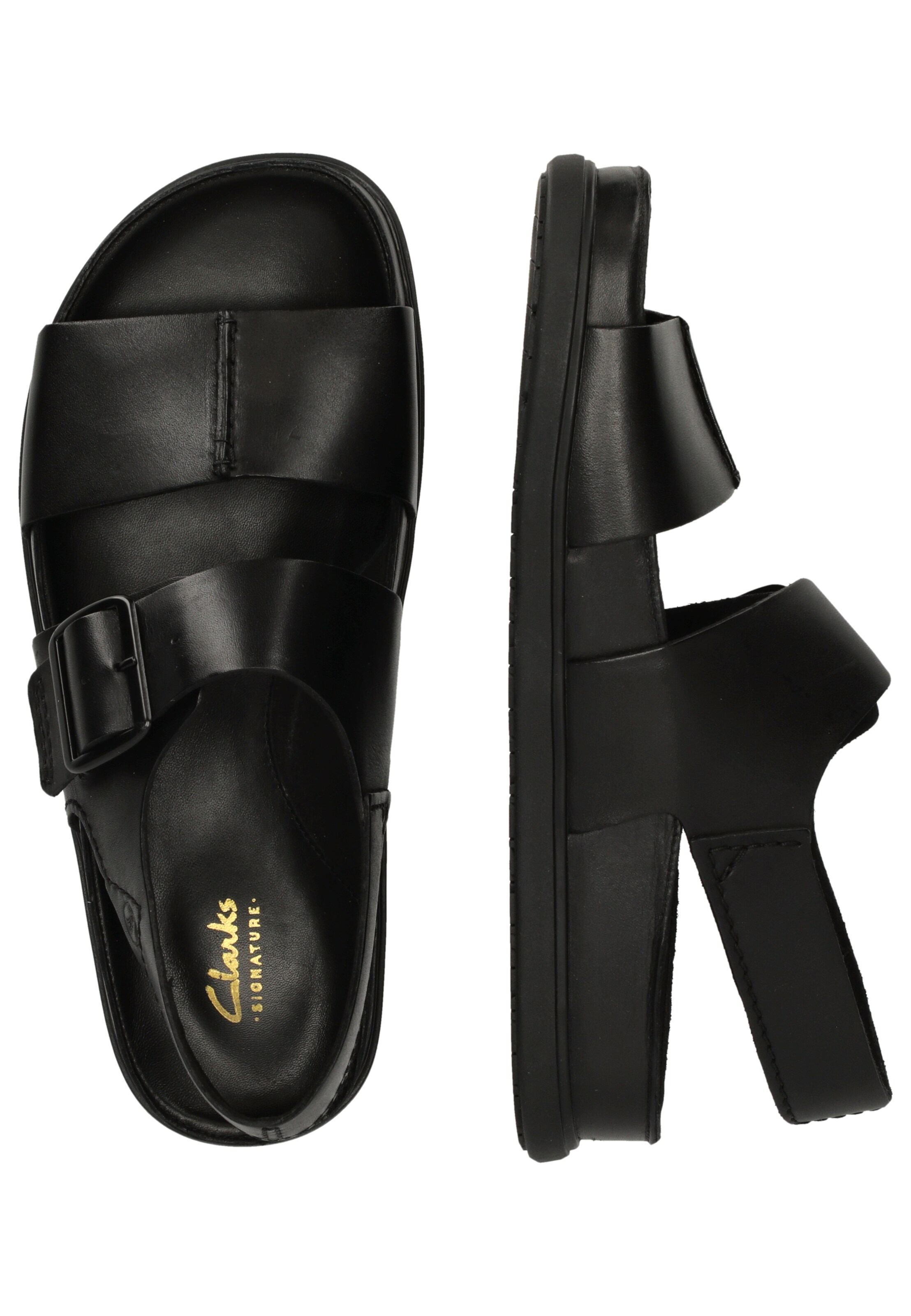 CLARKS Sandalen 'Torford Strap' in Zwart