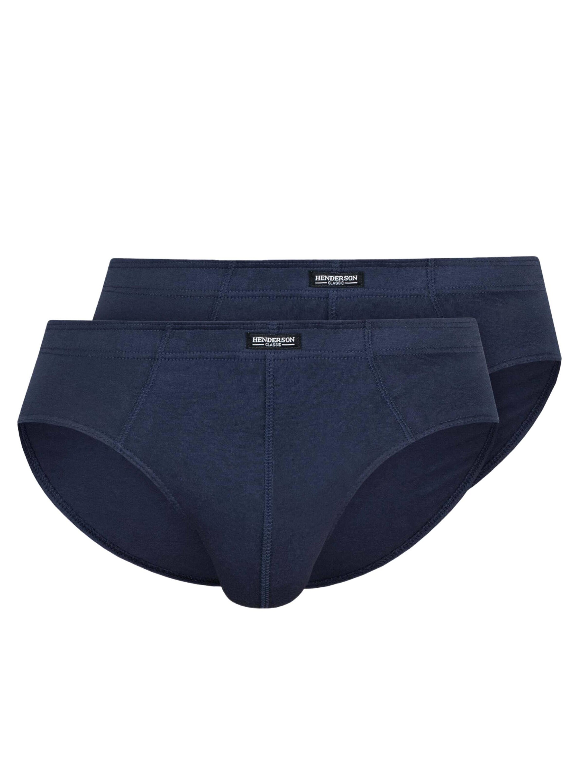 Henderson - Braga 'Klassische Slips Doppelpack aus Baumwolle bequem atmungsaktiv Classic XXXL' en azul: frente