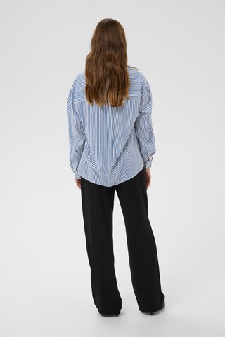 Cream Blouse 'Tiah' in Blue