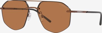 Lunettes de soleil Emporio Armani en bronze : devant