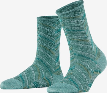 FALKE Socken 'Shiny Special Edition' in Blau: Vorderseite