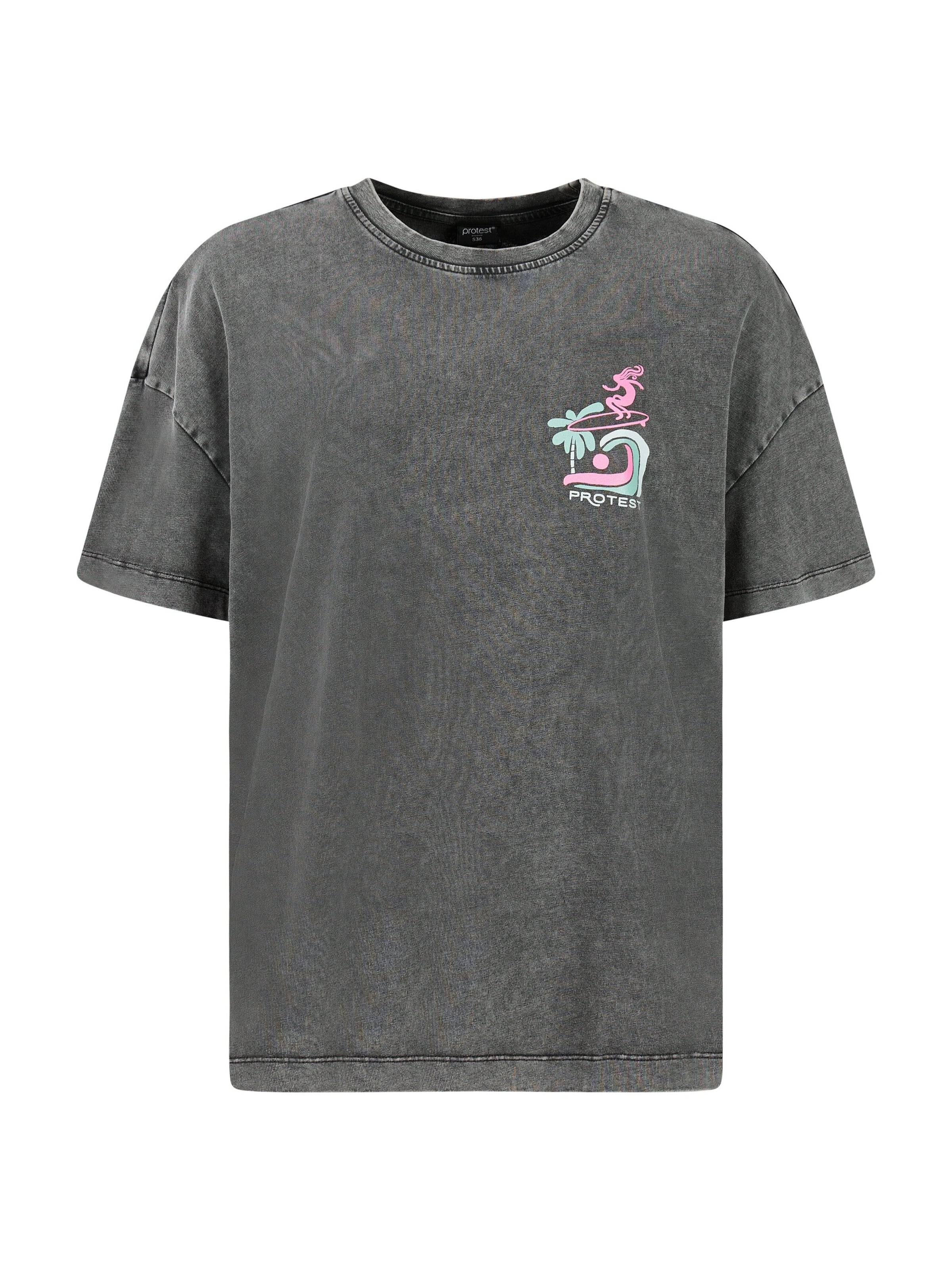 PROTEST Shirt 'PRTShelly' in Black: front