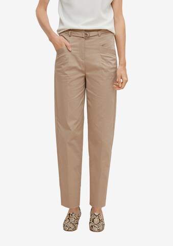 Effilé Pantalon COMMA en beige : devant