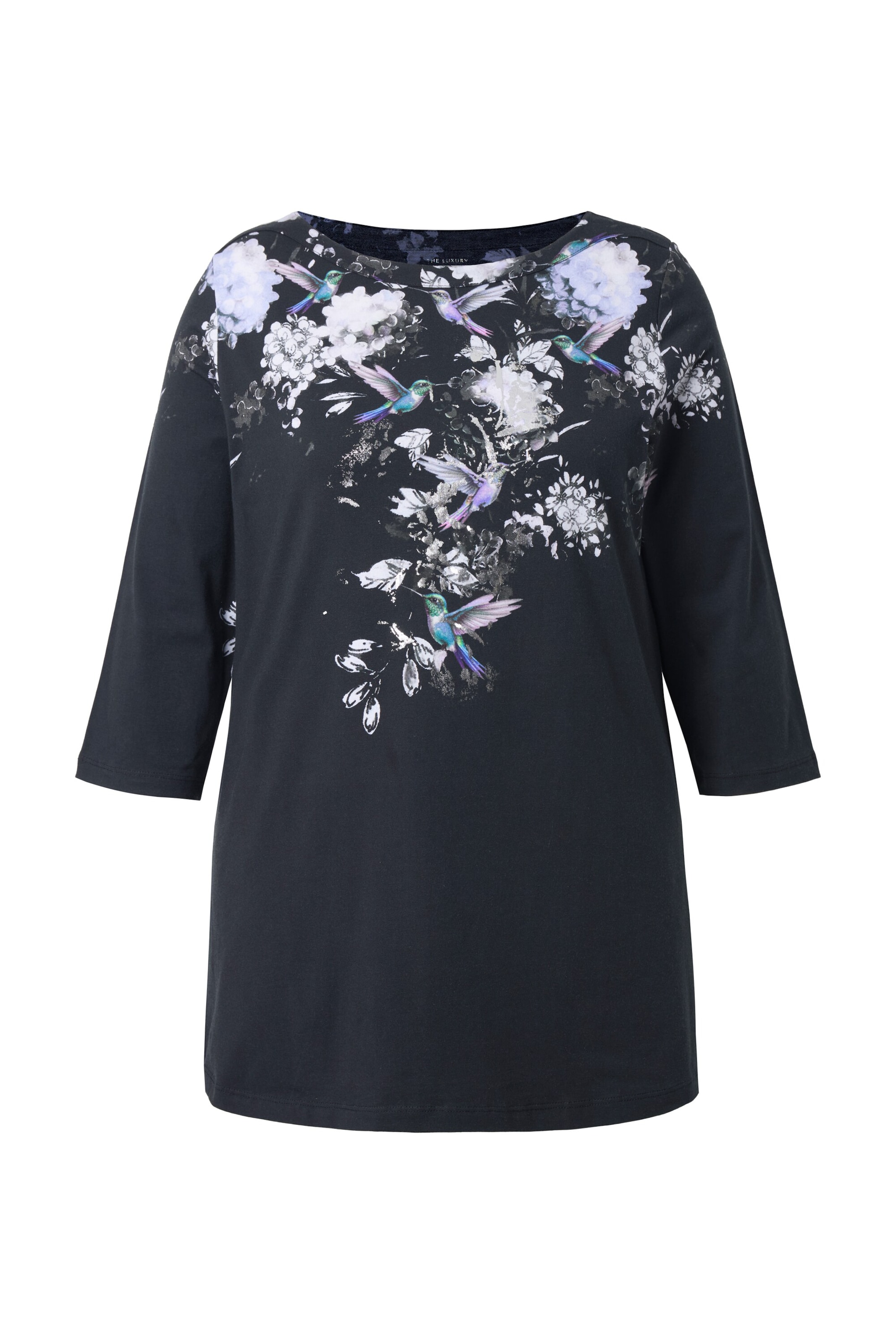 Ulla Popken Shirt in Black: front