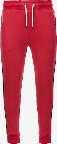 Ombre Tapered Pants 'P865' in Red: front