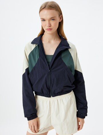 Koton Sweatvest in Blauw: voorkant